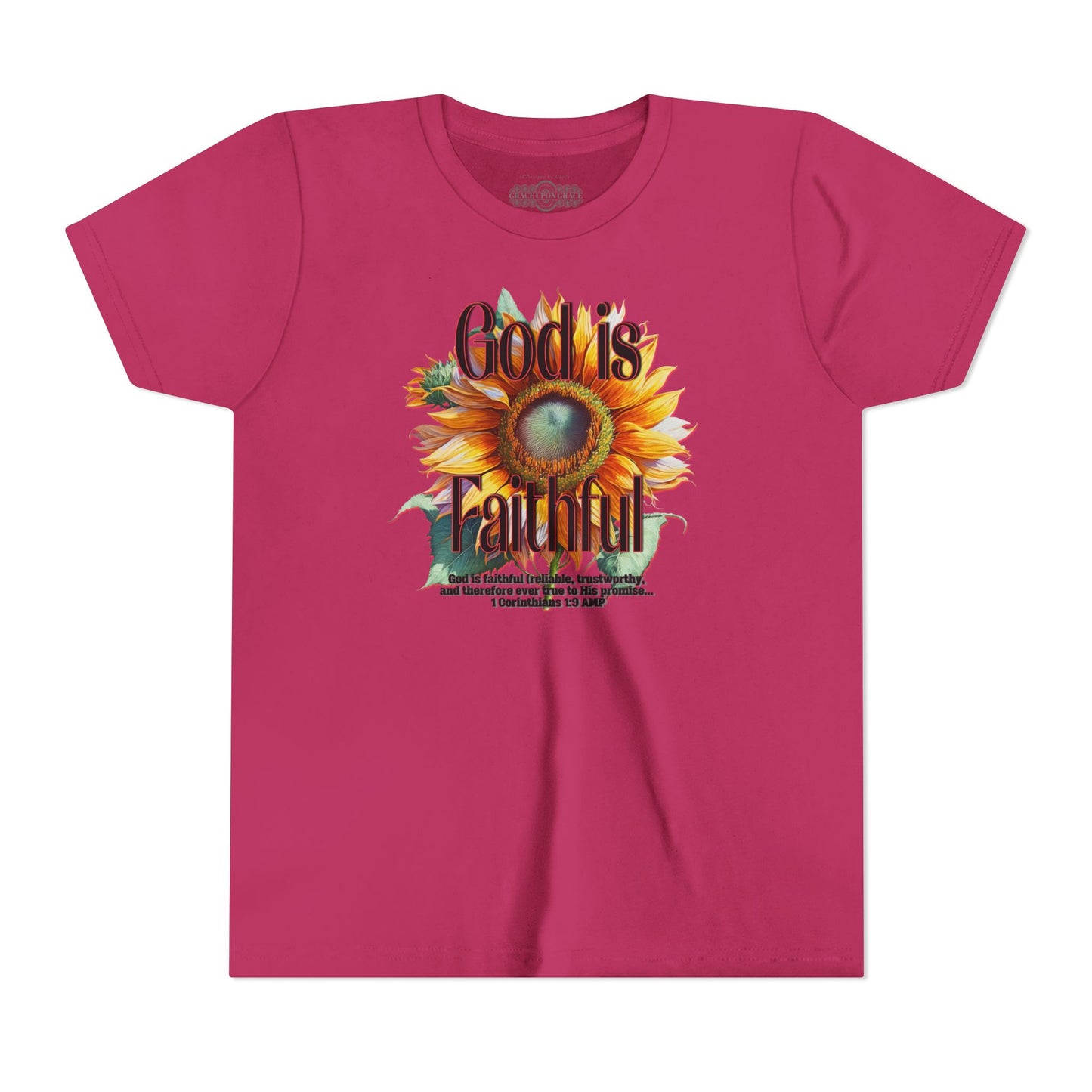 "God is Faithful" Youth Short Sleeve Tee