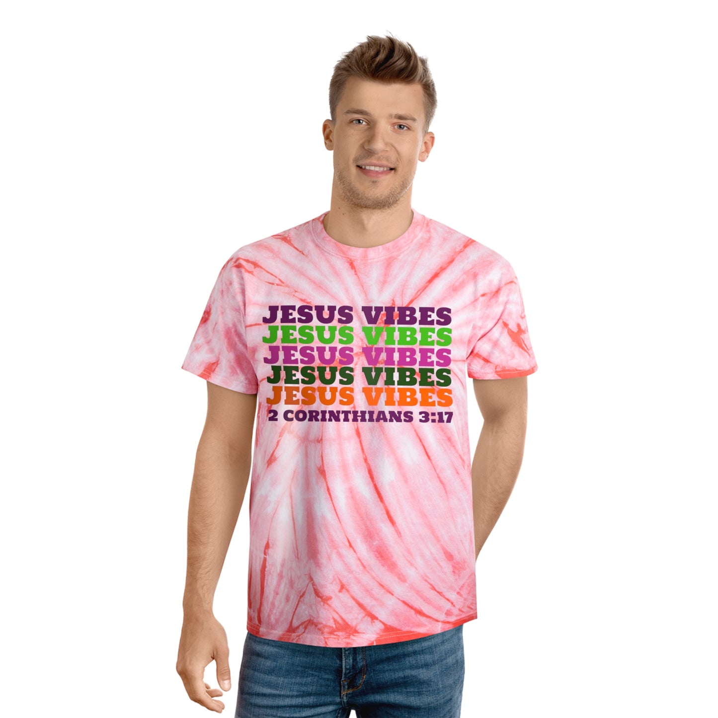 Jesus Vibes Tie-Dye Tee, Cyclone
