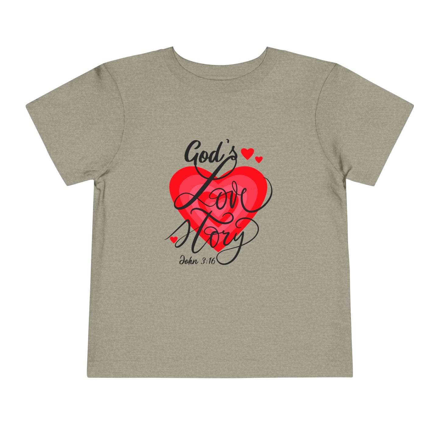 "God's Love Story" Toddler Short Sleeve Tee