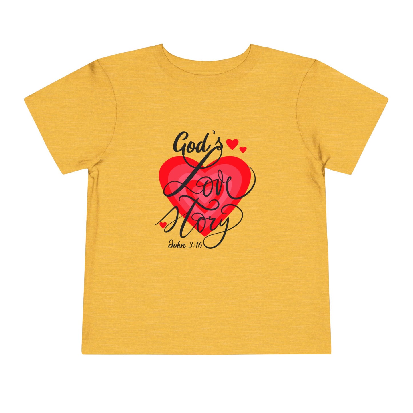 "God's Love Story" Toddler Short Sleeve Tee