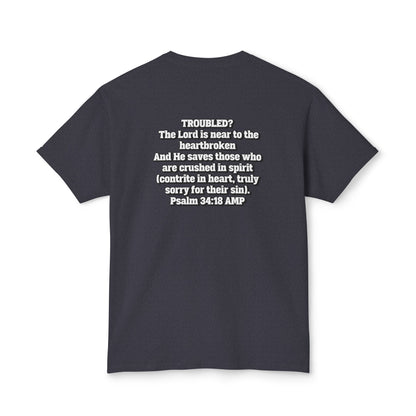 "Troubled? Get to God!" Unisex HD Cotton™ T-shirt