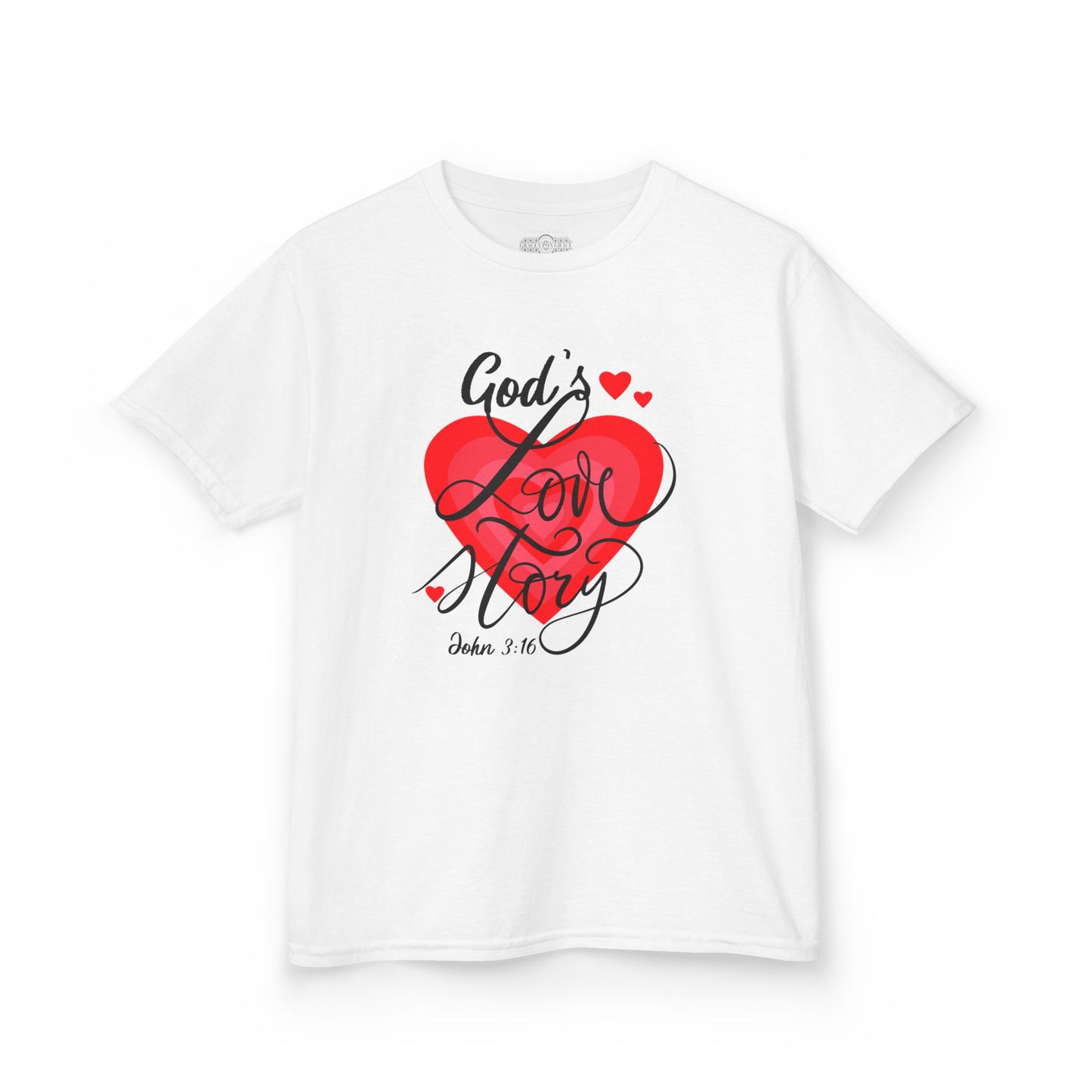 "God's Love Story" Kids Heavy Cotton™ Tee