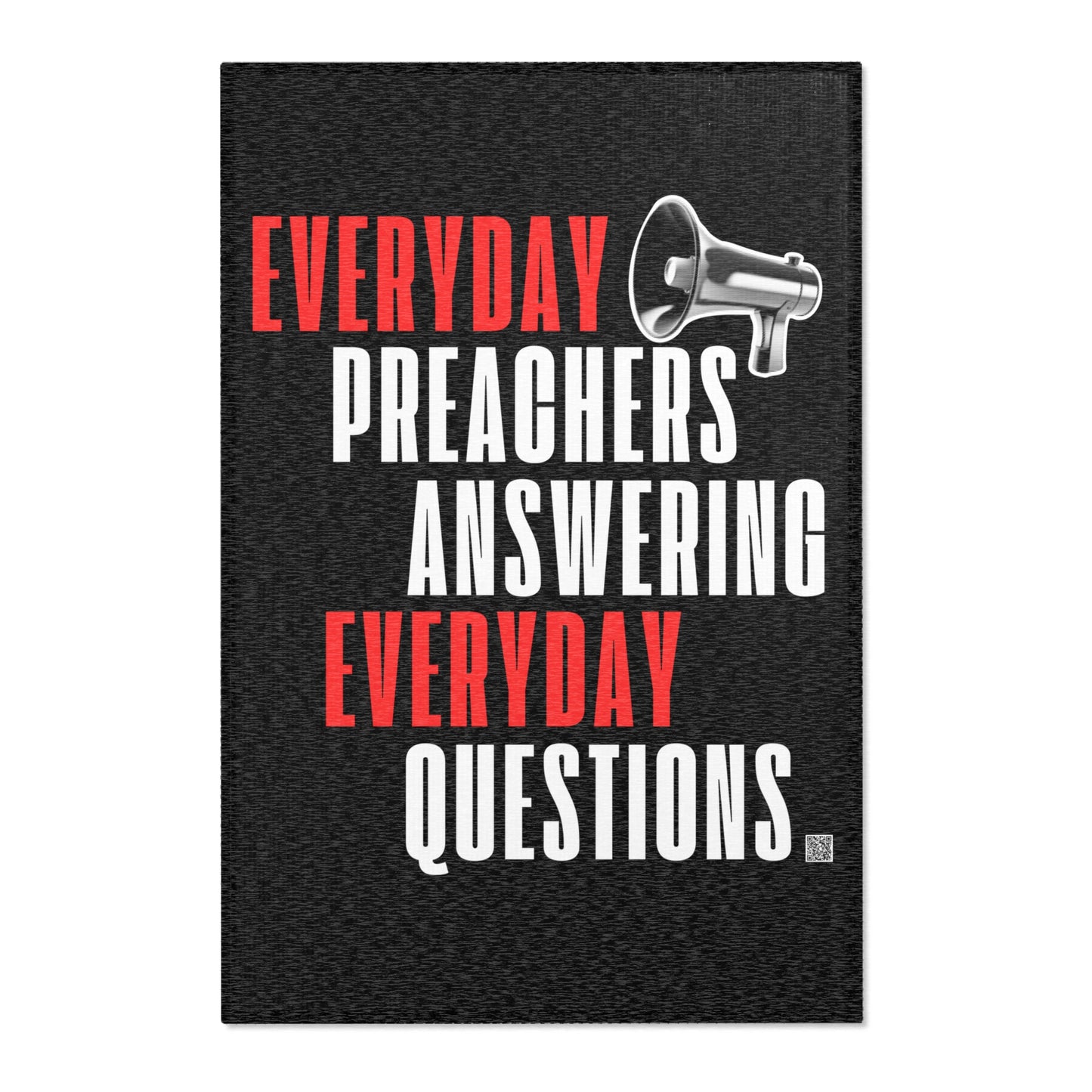 Everyday Preachers... Area Rugs [Red/White Text]