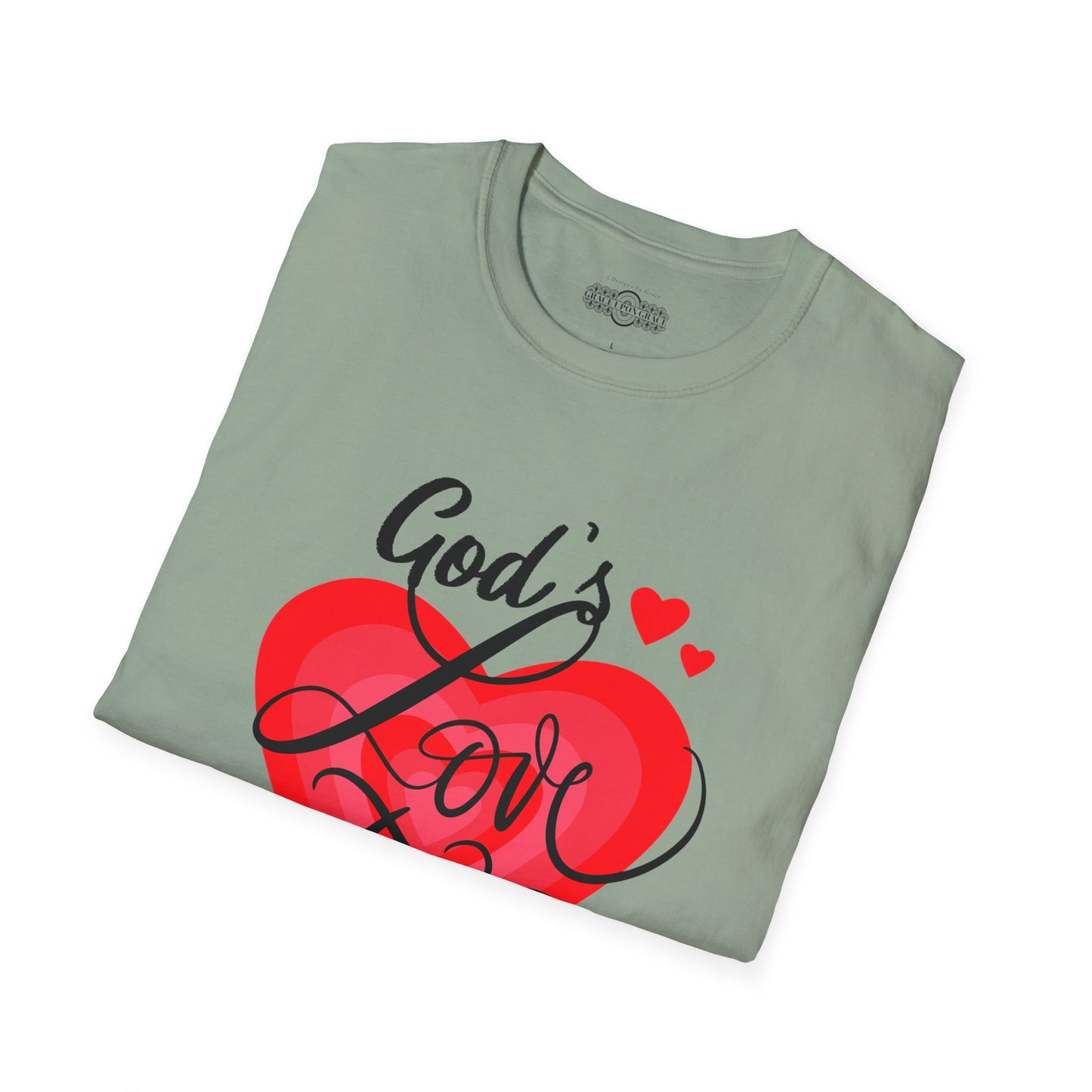 "God's Love Story" Unisex Softstyle T-Shirt