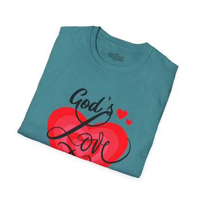 "God's Love Story" Unisex Softstyle T-Shirt