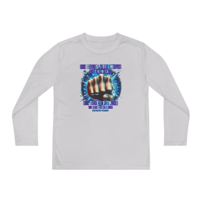 "Isaiah 40:29" Youth Long Sleeve Competitor Tee