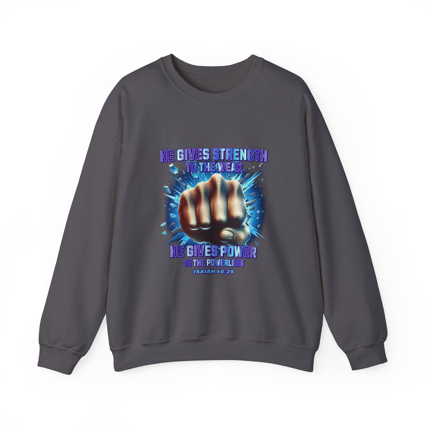 "Isaiah 40:29" Unisex Heavy Blend™ Crewneck Sweatshirt