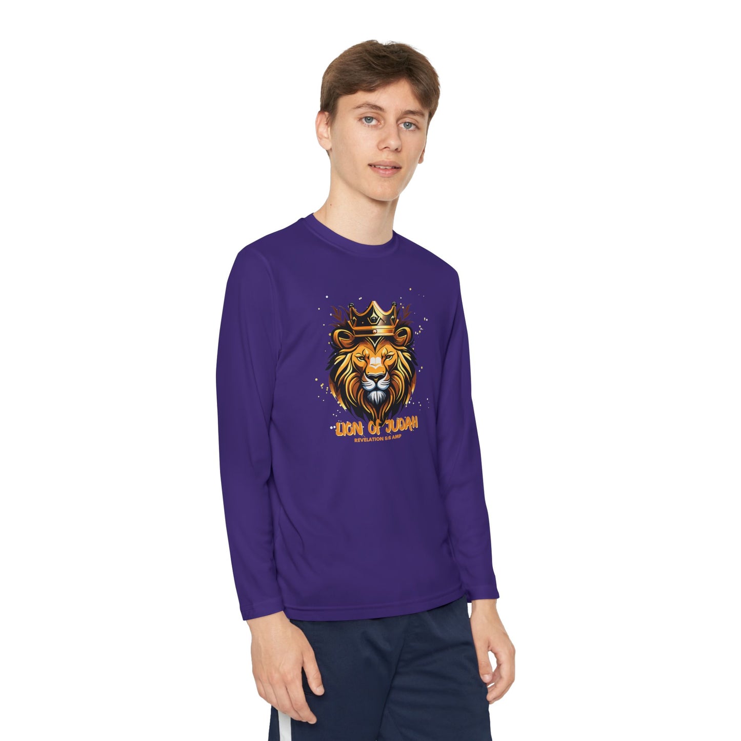 "Lion of Judah" Youth Long Sleeve Competitor Tee