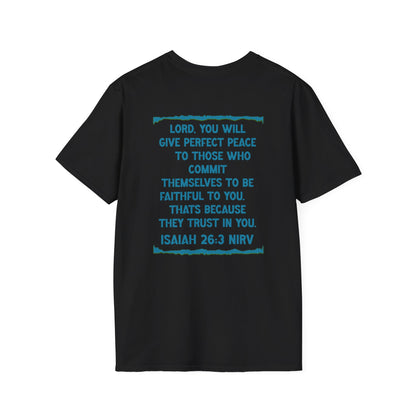 Peace. Faithful Isaiah 26:3 Softstyle T-Shirt