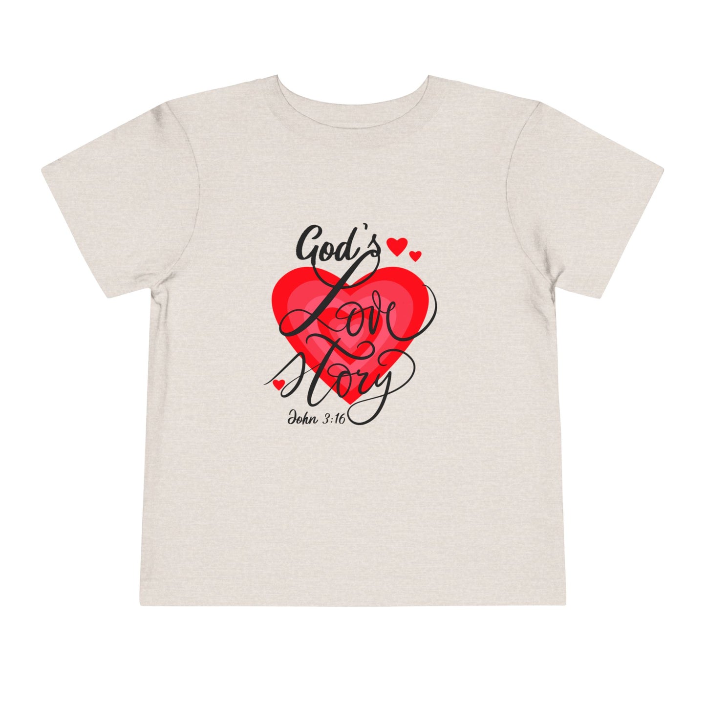 "God's Love Story" Toddler Short Sleeve Tee