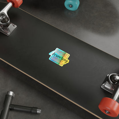 Everyday Preachers... Holographic Die-cut Stickers [Square Logo]