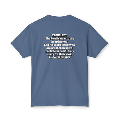 "Troubled? Get to God!" Unisex HD Cotton™ T-shirt