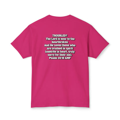 "Troubled? Get to God!" Unisex HD Cotton™ T-shirt
