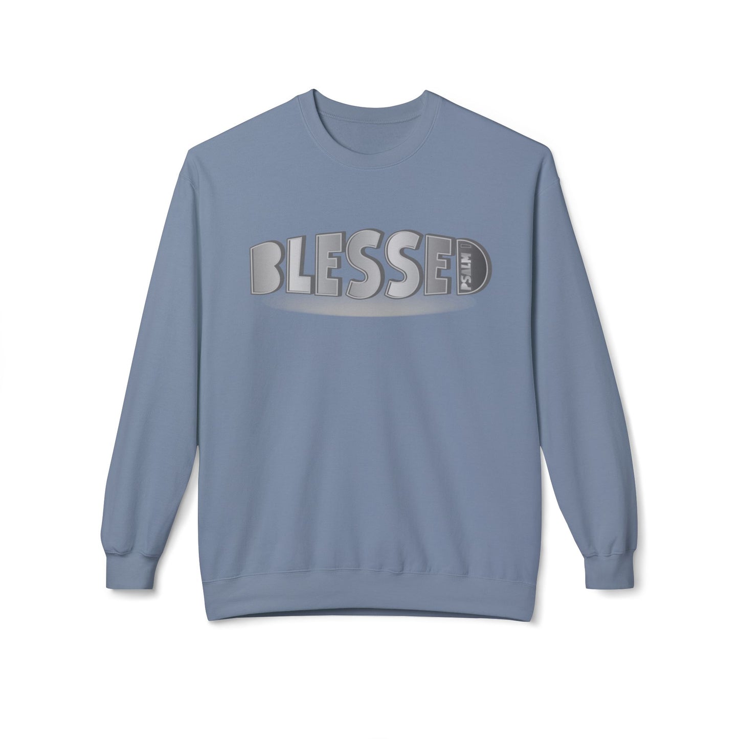 "Blessed - Psalm 1" Unisex Midweight Softstyle Fleece Crewneck Sweatshirt