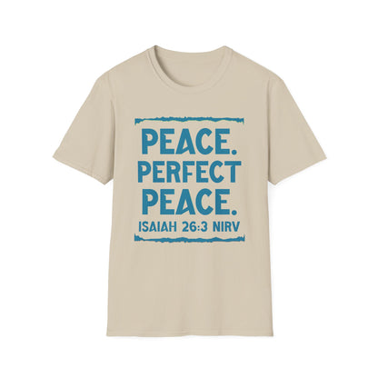 Peace. Faithful Isaiah 26:3 Softstyle T-Shirt