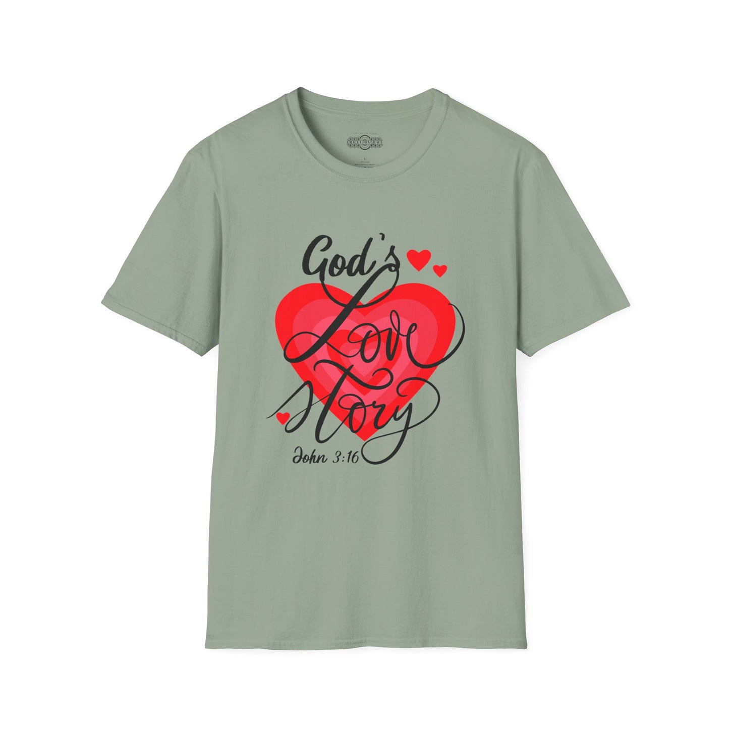 "God's Love Story" Unisex Softstyle T-Shirt