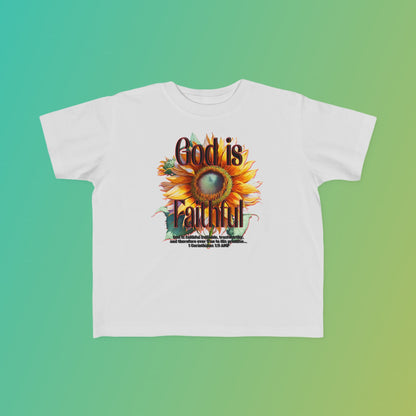 "God is Faithful" Toddler's Fine Jersey Tee