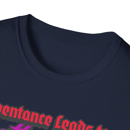 "Repentance Leads to a Better Life" Unisex Softstyle T-Shirt