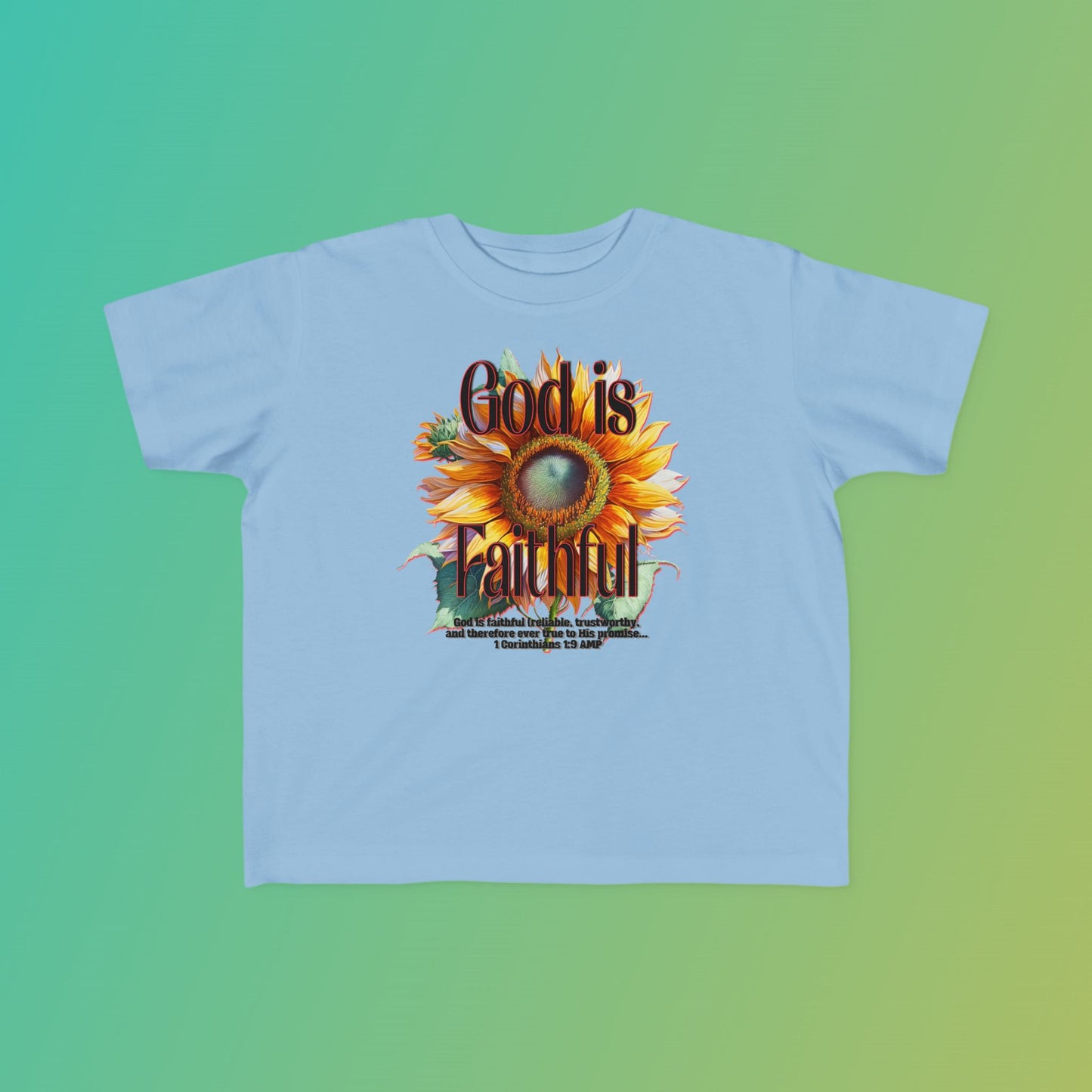 "God is Faithful" Toddler's Fine Jersey Tee