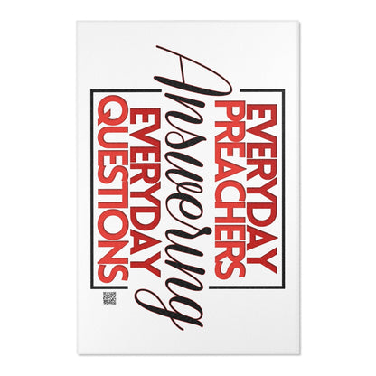 Everyday Preachers... Area Rugs [Red/Black Text] - Horizontal