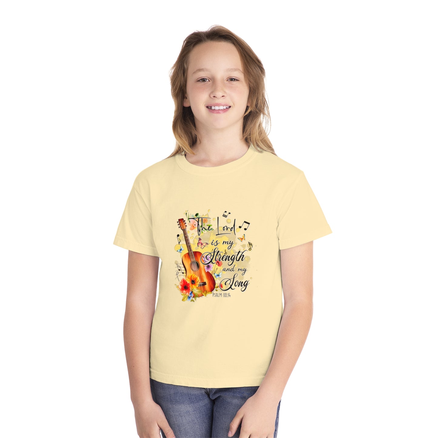 "The Lord is My Strength and Song!" Youth Midweight Tee