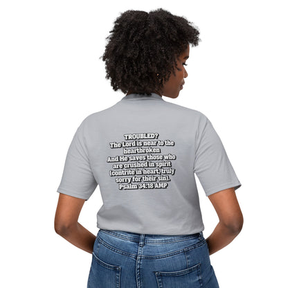 "Troubled? Get to God!" Unisex HD Cotton™ T-shirt
