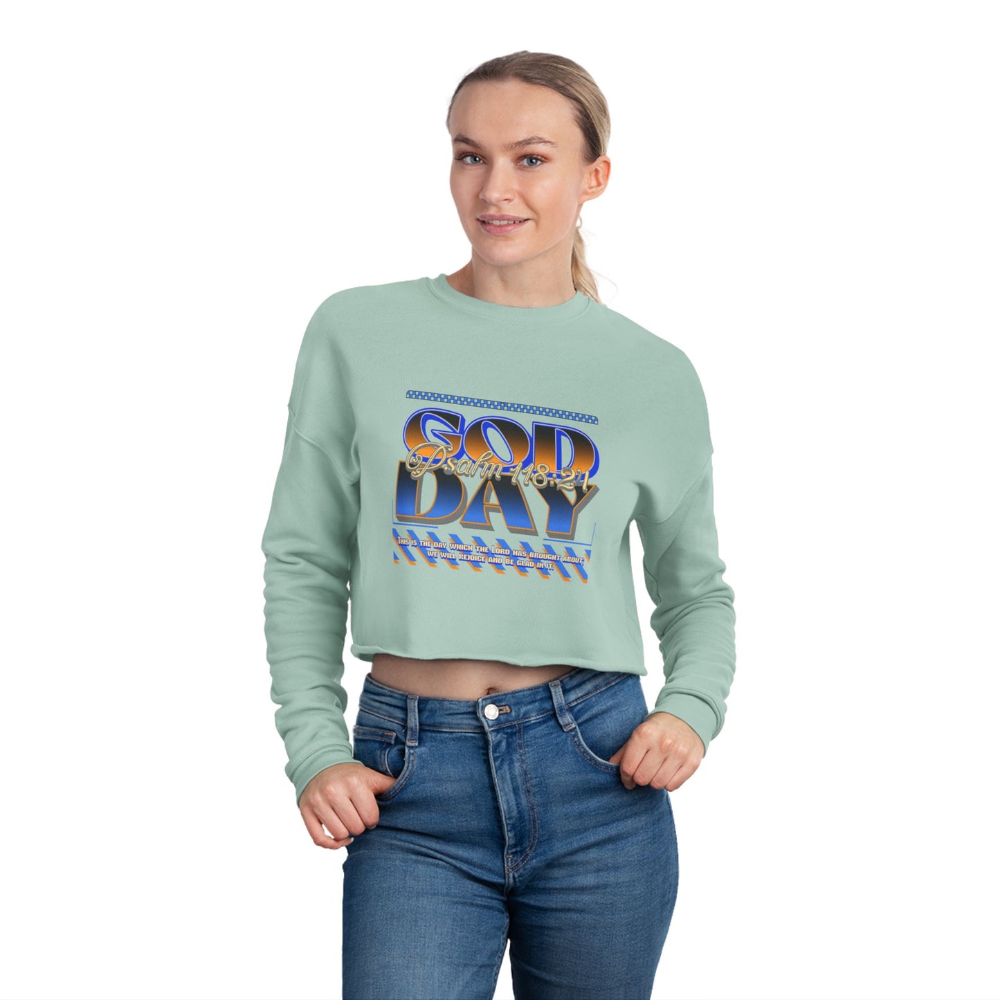 "God Day" Women's Cropped Sweatshirt