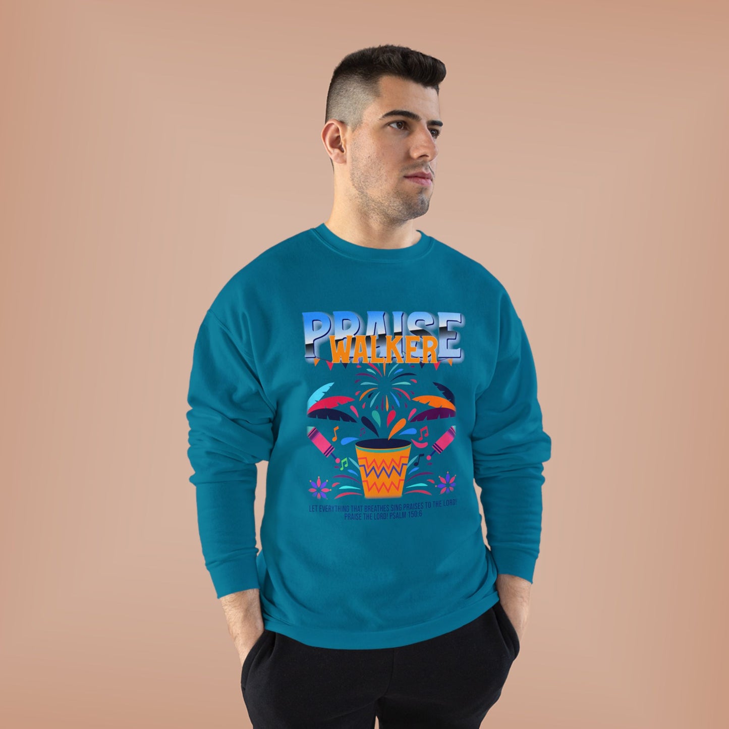 "Praise Walker" Unisex EcoSmart® Crewneck Sweatshirt