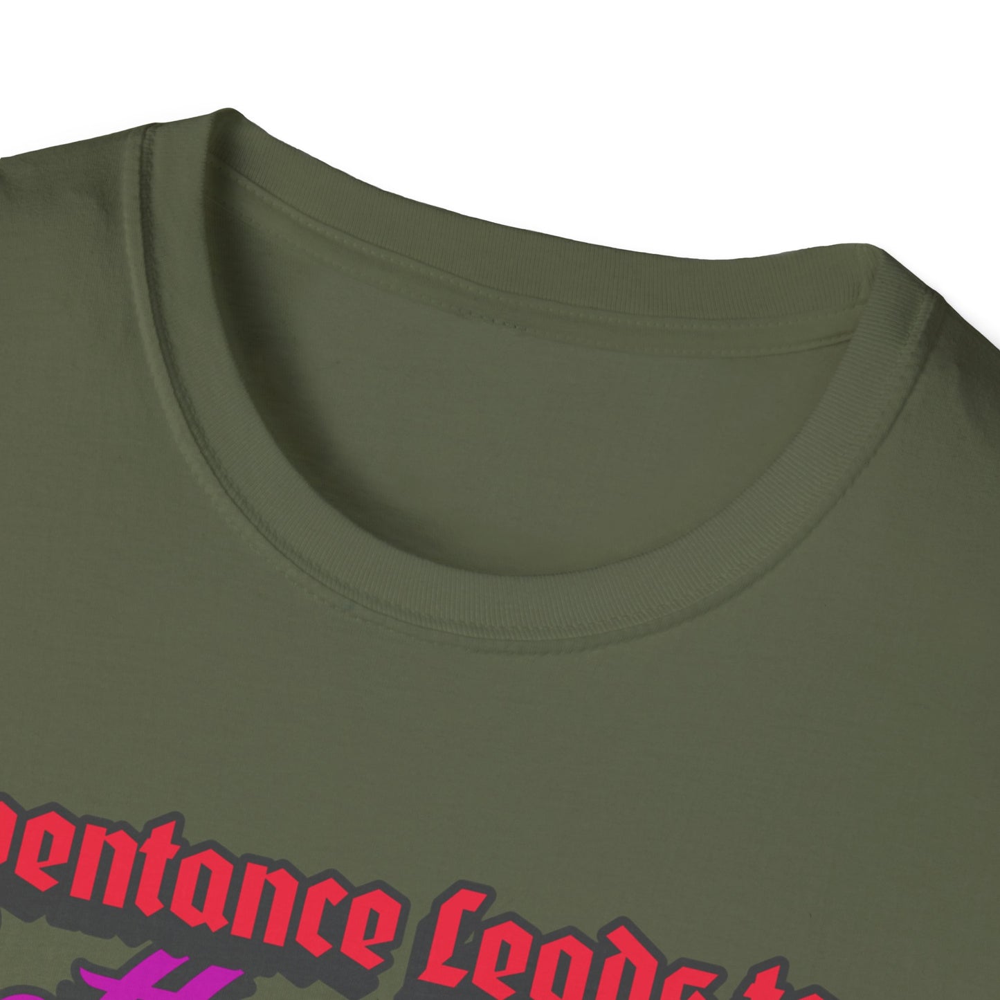 "Repentance Leads to a Better Life" Unisex Softstyle T-Shirt