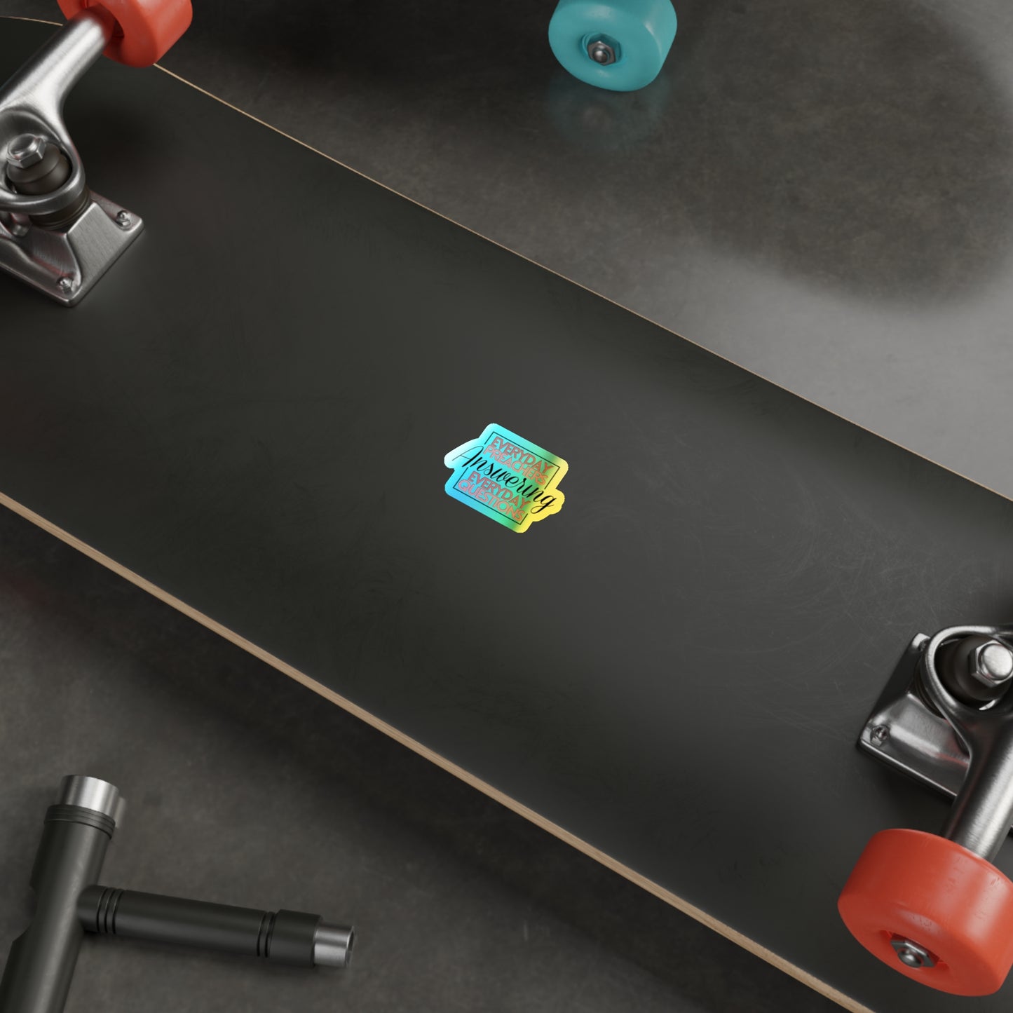 Everyday Preachers... Holographic Die-cut Stickers [Square Logo]
