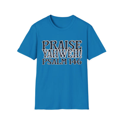Praise Yahweh! Unisex Softstyle T-Shirt - BlackPrint