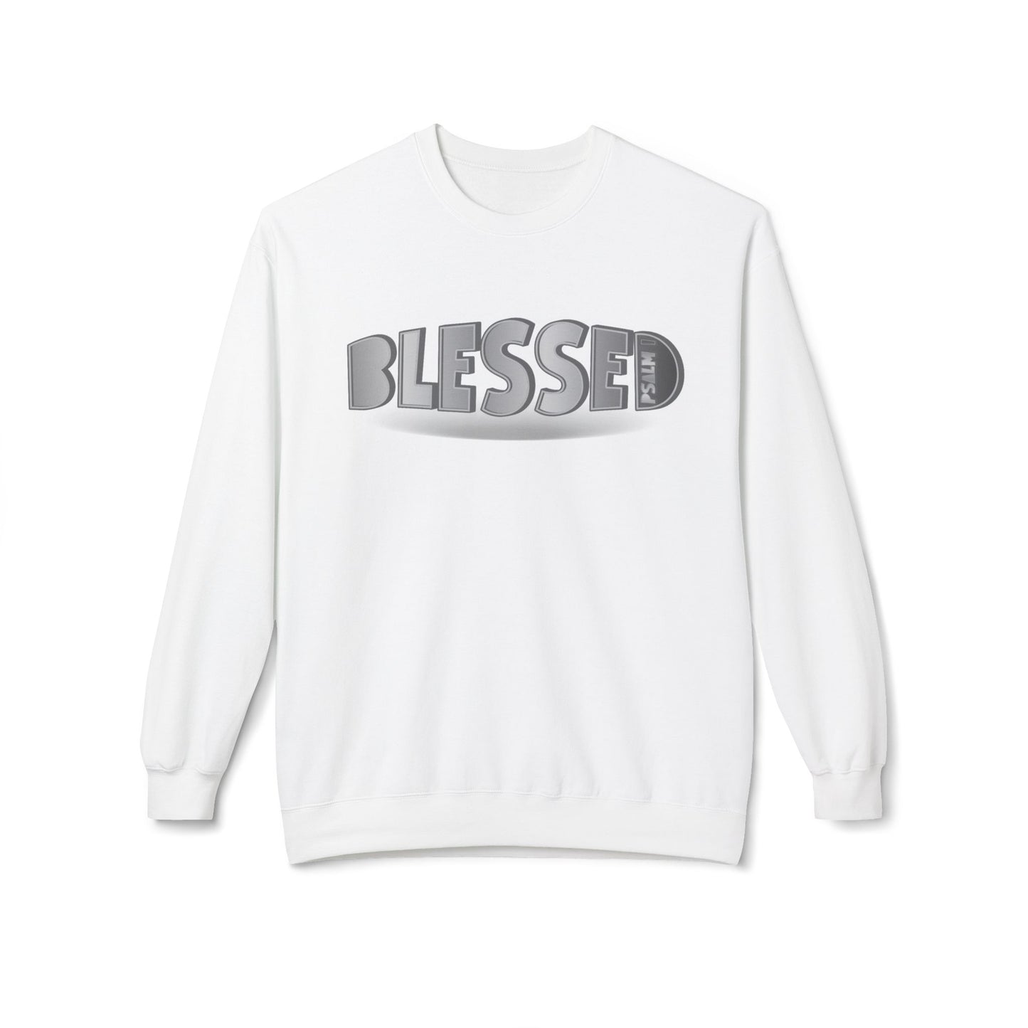"Blessed - Psalm 1" Unisex Midweight Softstyle Fleece Crewneck Sweatshirt