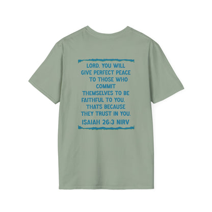 Peace. Faithful Isaiah 26:3 Softstyle T-Shirt