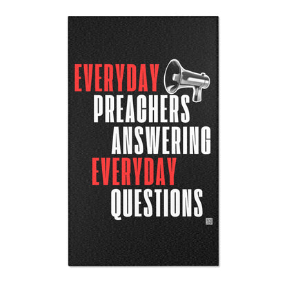Everyday Preachers... Area Rugs [Red/White Text]