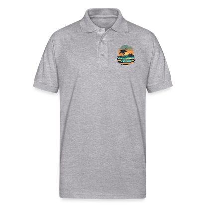 Enjoy Every God Day Gildan Unisex 50/50 Jersey Polo - heather gray