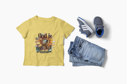 "God is Faithful" Toddler's Fine Jersey Tee