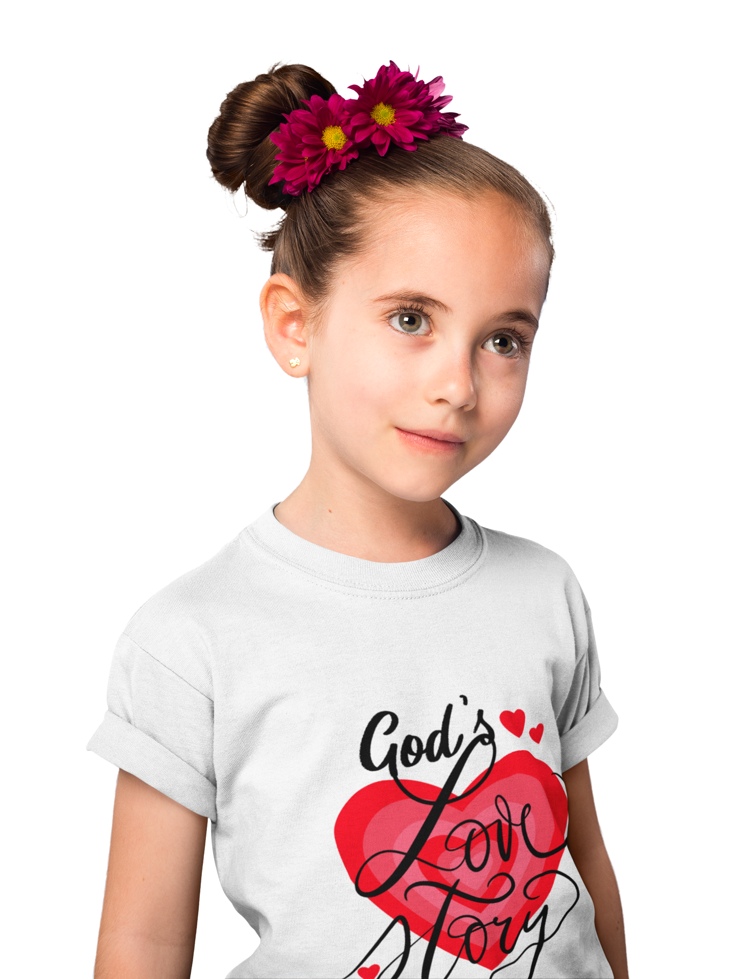 "God's Love Story" Kids Heavy Cotton™ Tee