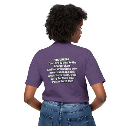 "Troubled? Get to God!" Unisex HD Cotton™ T-shirt