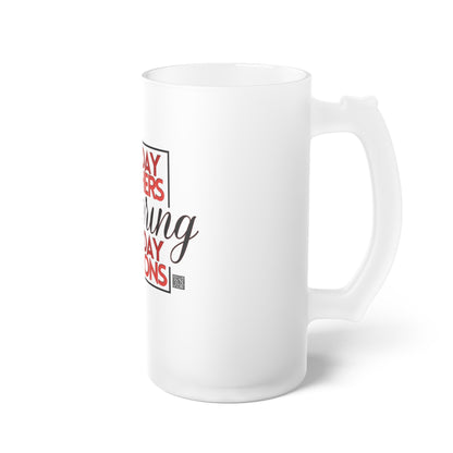 Everyday Preachers.... Frosted Glass Mug [Square Logo]