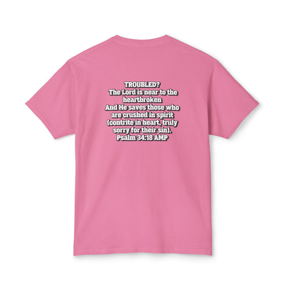 "Troubled? Get to God!" Unisex HD Cotton™ T-shirt
