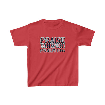Praise Yahweh -Kids Heavy Cotton™ Tee - BlackPrint