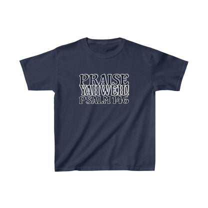 Praise Yahweh -Kids Heavy Cotton™ Tee - BlackPrint