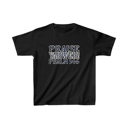 Praise Yahweh -Kids Heavy Cotton™ Tee - BlackPrint