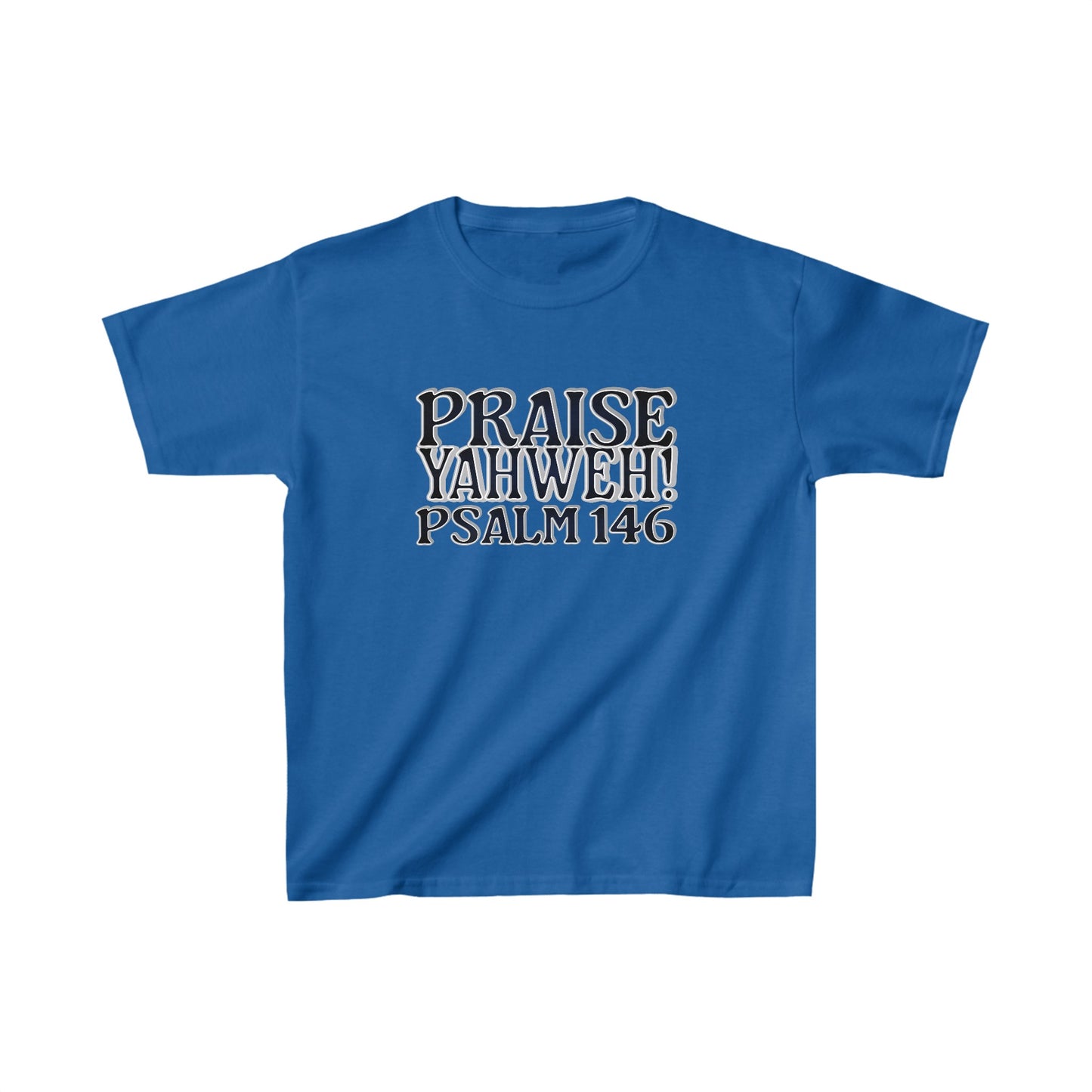 Praise Yahweh -Kids Heavy Cotton™ Tee - BlackPrint