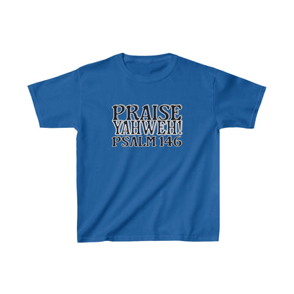 Praise Yahweh -Kids Heavy Cotton™ Tee - BlackPrint