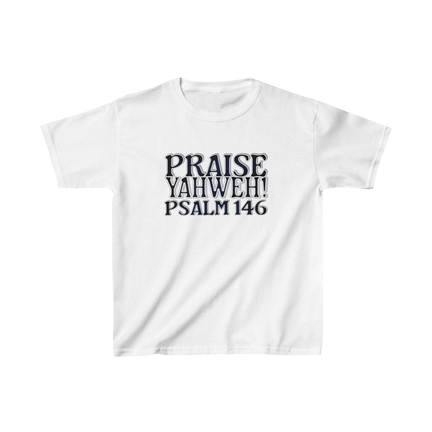Praise Yahweh -Kids Heavy Cotton™ Tee - BlackPrint