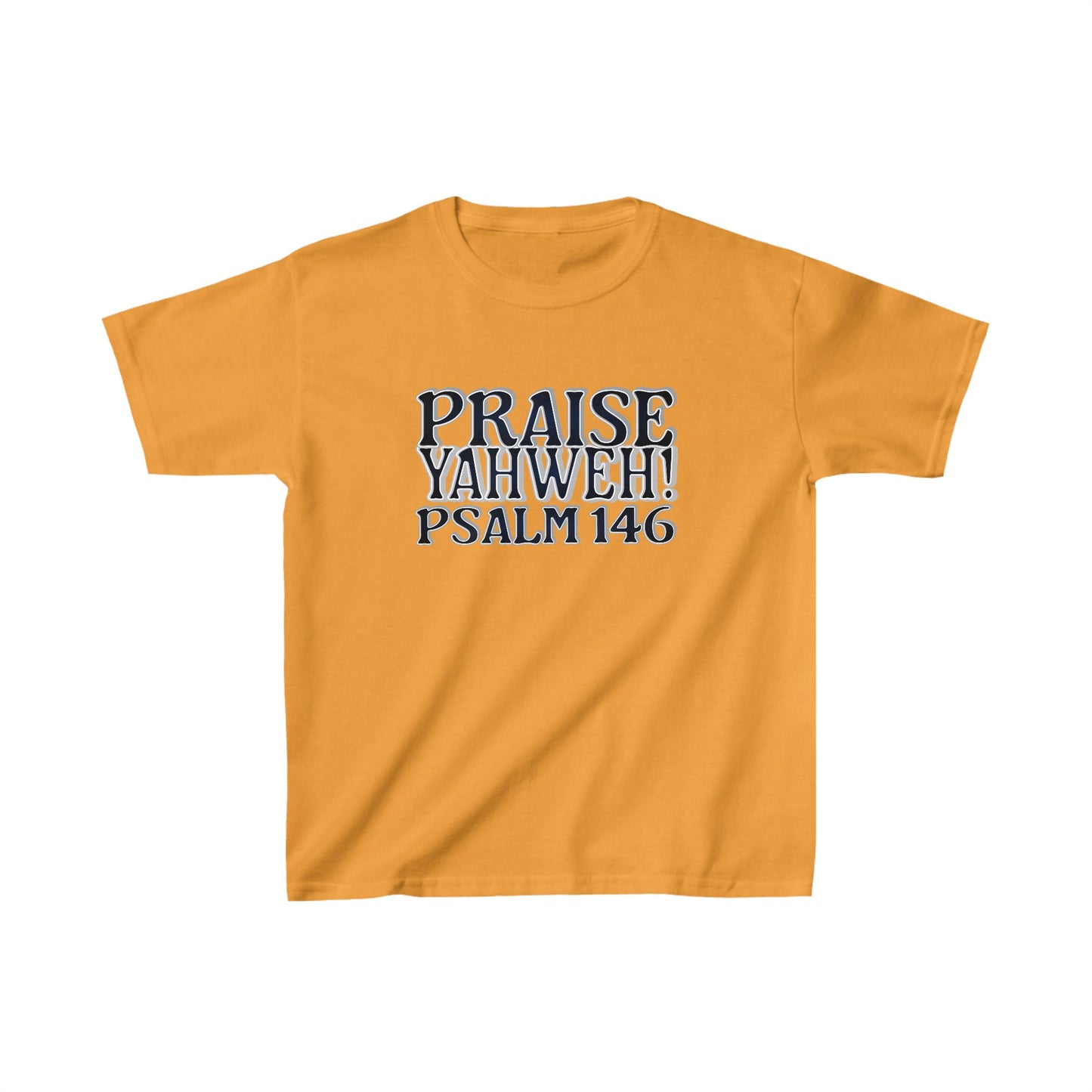 Praise Yahweh -Kids Heavy Cotton™ Tee - BlackPrint