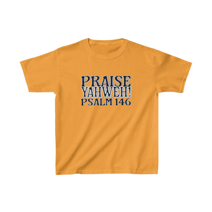 Praise Yahweh -Kids Heavy Cotton™ Tee - BlackPrint