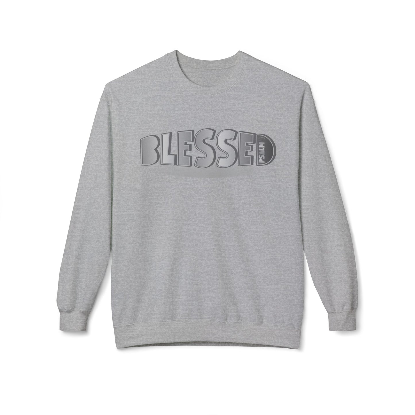 "Blessed - Psalm 1" Unisex Midweight Softstyle Fleece Crewneck Sweatshirt
