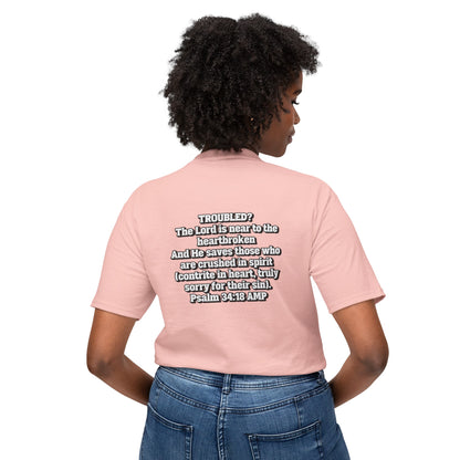 "Troubled? Get to God!" Unisex HD Cotton™ T-shirt